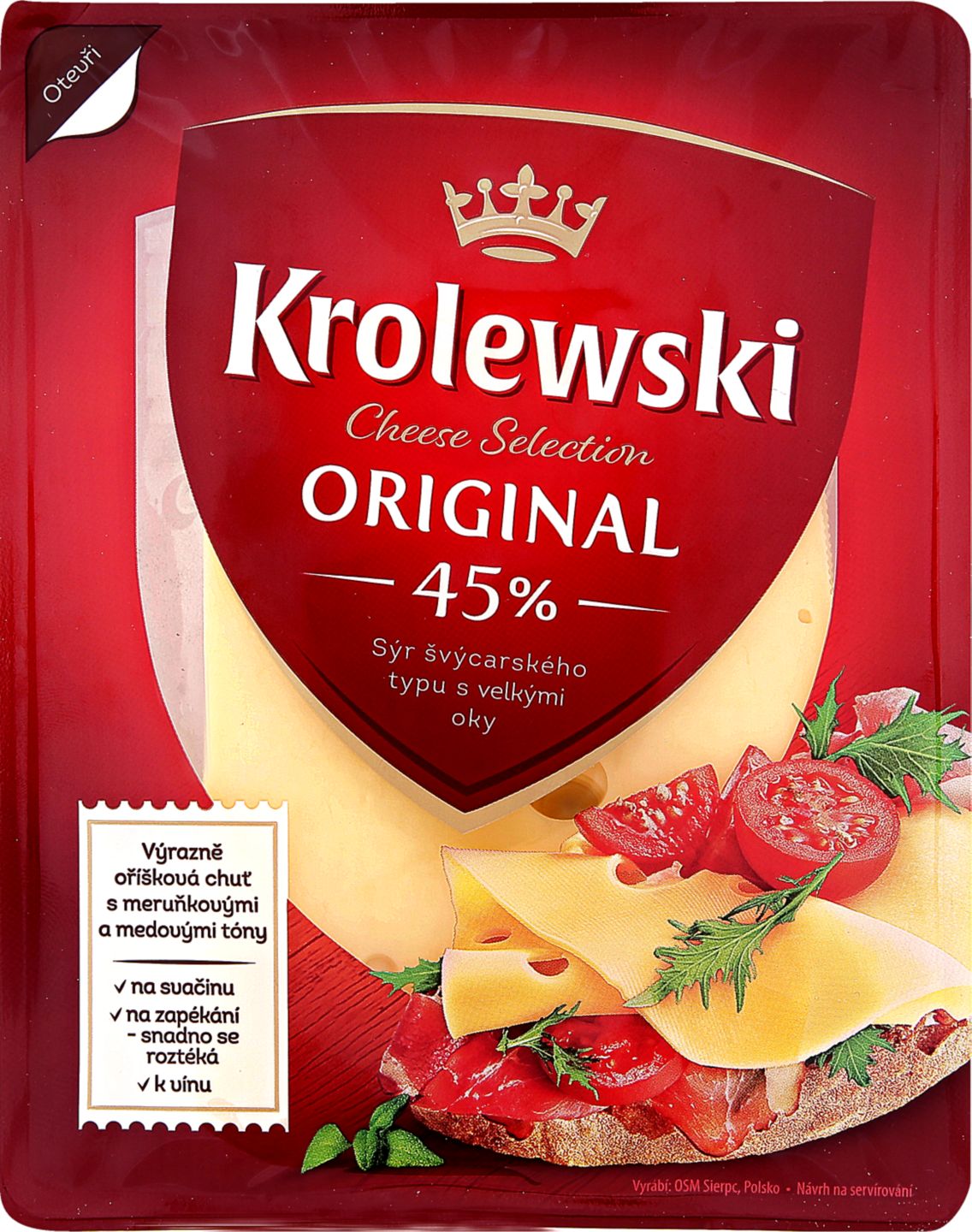 Polotvrdý sýr s oky