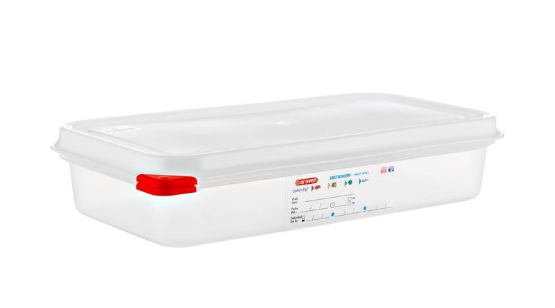 Gastro nádoba s vekom HACCP 1/3 65mm 2,5l plast 1ks