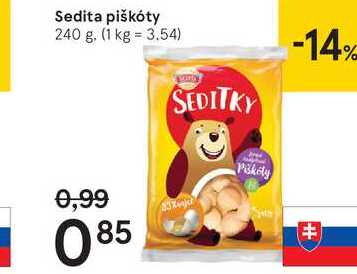 Sedita piškóty, 240 g