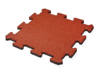 MAX3 Gumová dlažba PUZZLE červená 500 x 500 x 25 mm