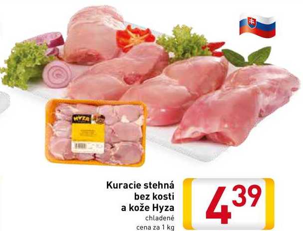 Kuracie stehna bez kosti  a kože 1 kg