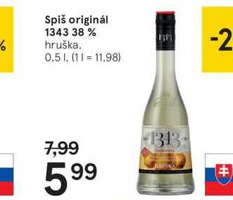 Spiš originál 1343 38 %, 0,5 l