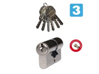 Richter Czech EURO Secure Bezpečnostná vložka 30/35, 6 kľúčov, matný nikel