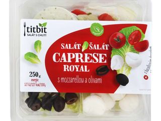 Šalát Caprese s mozzarellou
